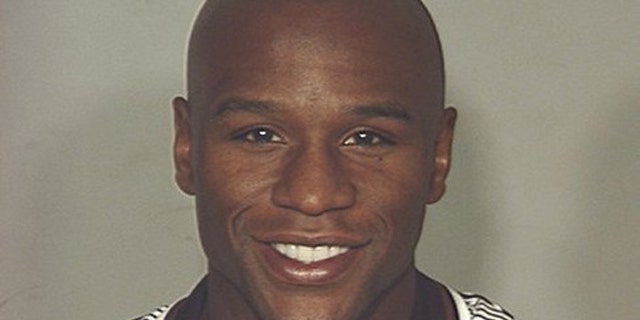 Sept. 10: Boxer Floyd Mayweather Jr. is shown in this mug shot released by the Las Vegas Metropolitan Police Department.
