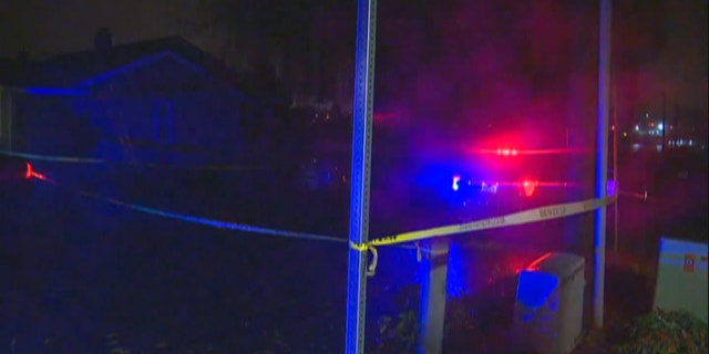 Two police officers were wounded after a gunman opened fire at them.