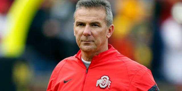 Nov 28, 2015; Ann Arbor, MI, USA; Ohio State Buckeyes head coach Urban Meyer prior to the game against the Michigan Wolverines at Michigan Stadium. Mandatory Credit: Rick Osentoski-USA TODAY Sports