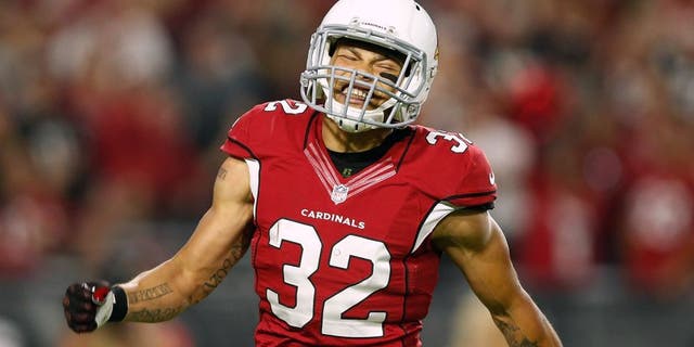GLENDALE, AZ - NOVEMBER 22: Free safety Tyrann Mathieu #32 of the Arizona Cardinals reacts during the first half of the NFL game against the Cincinnati Bengals at the University of Phoenix Stadium on November 22, 2015 in Glendale, Arizona. (Photo by Christian Petersen/Getty Images)