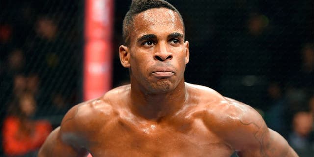 HOLLYWOOD, FL - JUNE 27: Lorenz Larkin walks back to his corner between rounds against Santiago Ponzinibbio of Argentina in their welterweight during the UFC Fight Night event at the Hard Rock Live on June 27, 2015 in Hollywood, Florida. (Photo by Josh Hedges/Zuffa LLC/Zuffa LLC via Getty Images)
