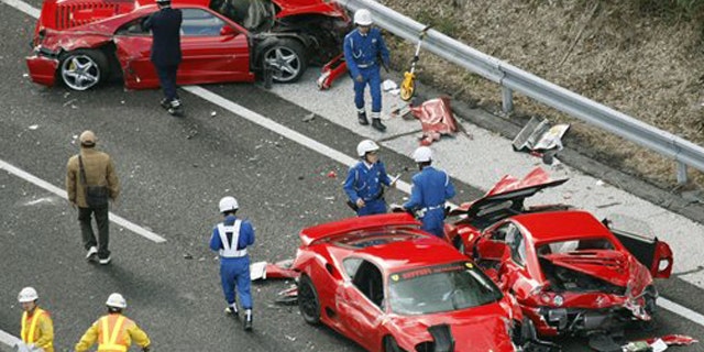 Japan Ferraris Accident