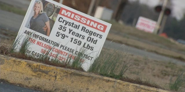 A sign issued after Rogers vanished.