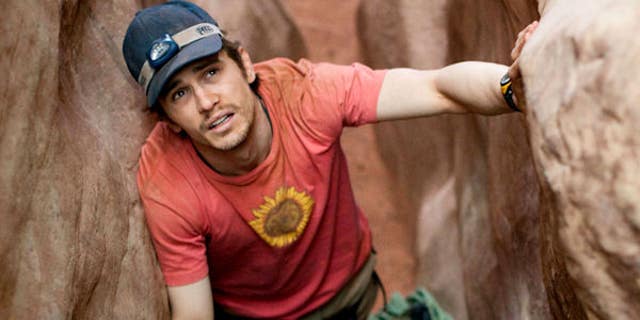 In this publicity image, James Franco is shown in a scene from "127 Hours," a film which earned him an Oscar nod. The actor will pursue a PhD from the University of Houston.