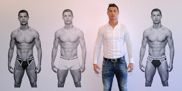 Cristiano Ronaldo launched his CR7 underwear line on October 31, 2013 in Madrid, Spain.