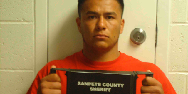 This photo provided by the Sanpete County Jail in Manti, Utah, shows Ruben Hernandez. Prosecutors say Hernandez, an Idaho prison inmate sent to help fight a wildfire, raped a woman who was also working to support firefighters in Utah. Sanpete County Attorney Kevin Daniels said Tuesday, Sept. 4, 2018, the woman had rejected several advances from Hernandez before the Aug. 29 assault. Hernandez was charged with felony rape. (Sanpete County Jail via AP)