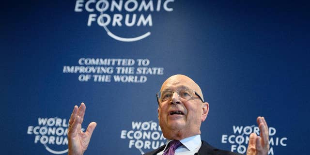 FILE: German Klaus Schwab, founder and chairman of the World Economic Forum, WEF, gestures during a news conference, in Cologny near Geneva, Switzerland, Tuesday Jan. 10, 2017. 