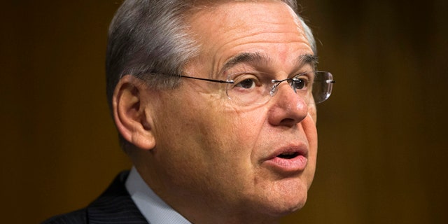 March 11, 2015: Sen. Robert Menendez, D-N.J., ranking member on the Senate Foreign Relation Committee, gives opening remarks on Capitol Hill in Washington.