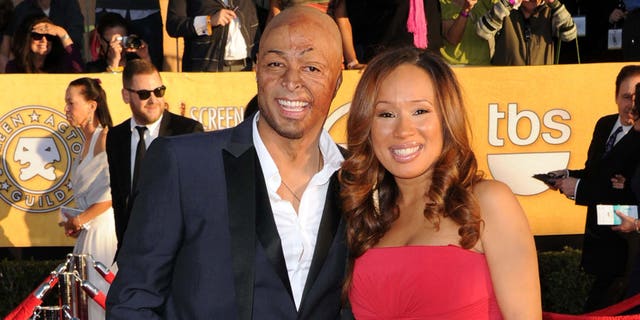 J.R. Martinez and Diana Gonzalez-Jones on January 29, 2012 in Los Angeles, California.
