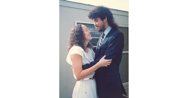 Marc Breault and Elizabeth Baranyai on their wedding day.