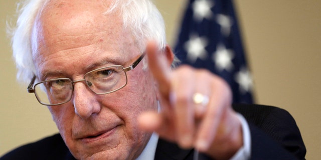 FILE - In this Oct. 30, 2015, file photo, Democratic presidential candidate Sen. Bernie Sanders, I-Vt, speaks during a campaign stop at the William B. Cashin Senior Activity Center in Manchester, N.H. 