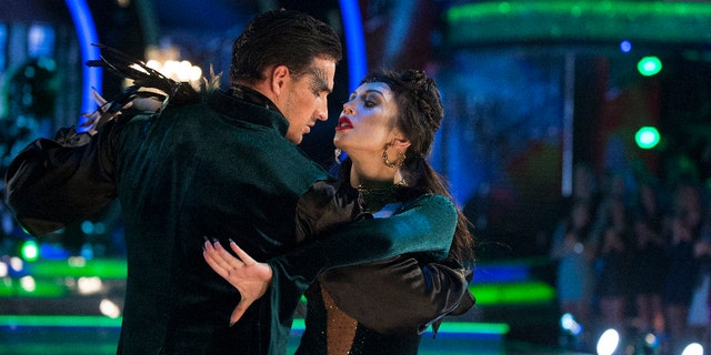DANCING WITH THE STARS - âEpisode 2308â - âDancing with the Starsâ treats viewers to a frightfully delightful night filled with chilling performances on MONDAY, OCTOBER 31 (8:00-10:01 p.m. EDT). (ABC/Eric McCandless)RYAN LOCHTE, CHERYL BURKE