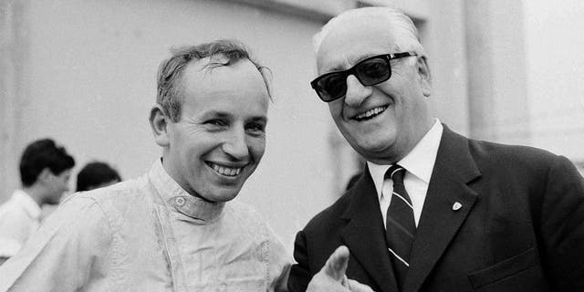 Surtees, seen here in 1964, drove for Enzo Ferrari from 1963-1966.
