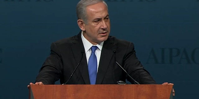 March 5, 2012: Israel Prime Minister Benjamin Netanyahu addresses the American Israel Public Affairs Committee.