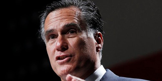 FILE: June 21, 2012: Then-GOP presidential candidate Mitt Romney speak in Orlando, Fla.