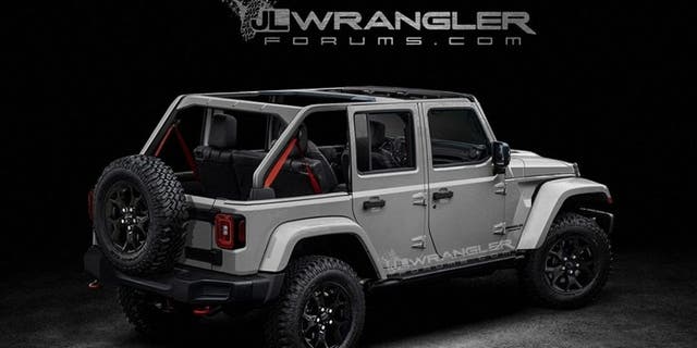Speculative rendering of the new Jeep Wrangler
