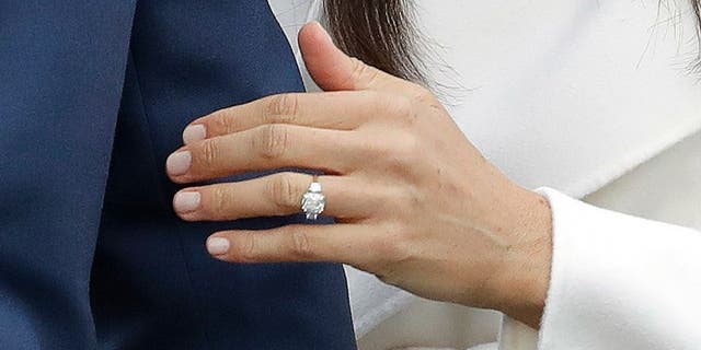 Meghan Markle's engagement ring.