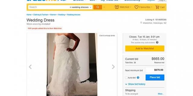 After a bidding war, the dress has found a new home, to the tune of a $400 sale.
