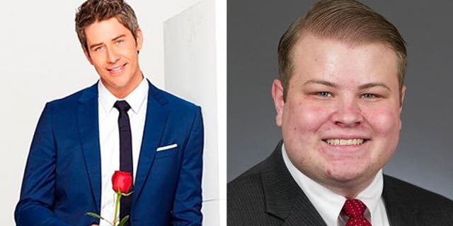 GOP Rep. Drew Christensen (right) signed a bill to ban Arie Luyendyk, Jr. (left) from visiting Minnesota because of his treatment of Becca Kufrin, a Minnesota native.