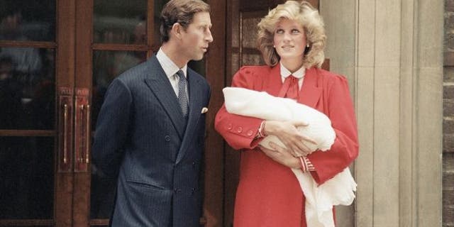 Princess Diana, along with Prince Charles, left St. Mary's Hospital in London with Prince Harry on Sept. 16, 1984. Harry was born the day before.