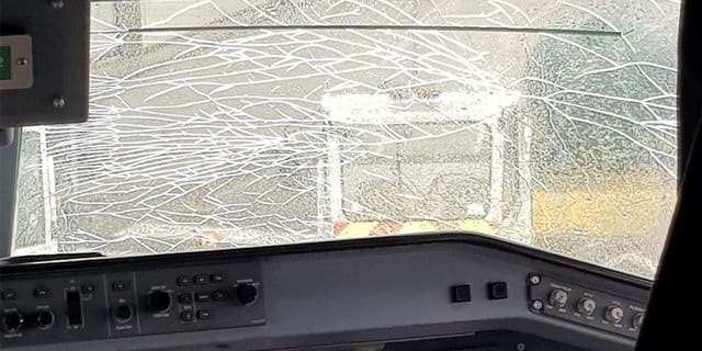 A Flybe plane made an emergency landing shortly after takeoff when the cockpit windshield cracked.