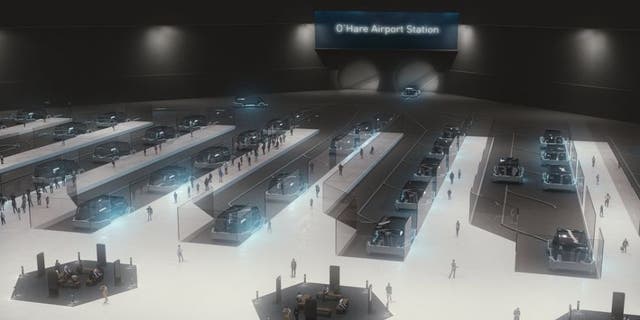 The Chicago system will connect terminals at O'Hare airport and in the city's Loop district.