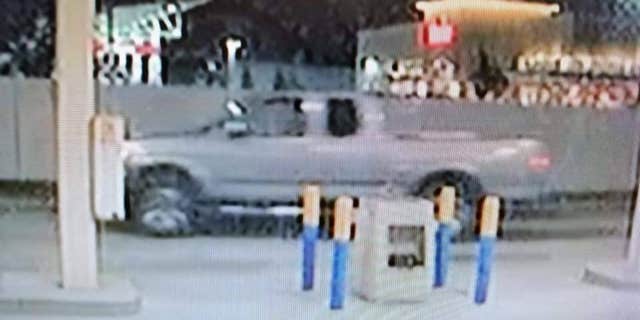 The suspect took off in this truck, according to investigators.