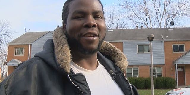 Keith Anderson says he was helping a co-worker who was attacked early on Thanksgiving morning when someone stole his car, laptop and Christmas gifts for his children.