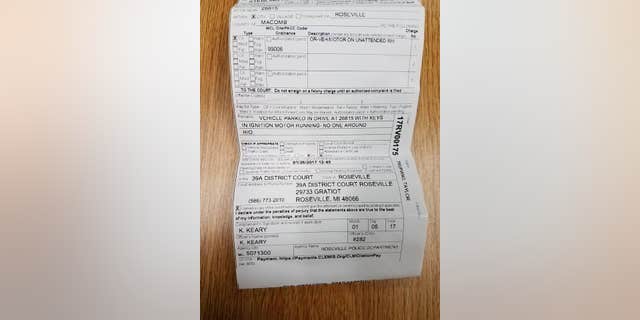 Nick Taylor posted an image of his ticket online.
