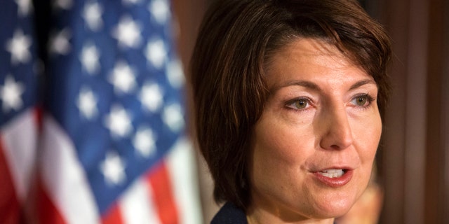 FILE - In this April 16, 2013 file photo, Rep. Cathy McMorris Rodgers, R-Wash. speaks on Capitol Hill in Washington. McMorris Rodgers, the highest ranking GOP woman in Congress, will give the party's response to President Barack Obama's State of the Union address on Tuesday. (AP Photo/Jacquelyn Martin, File)