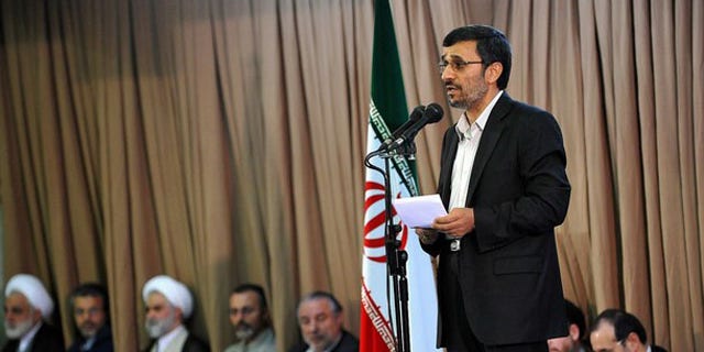 Aug. 2010: Iran's President Mahmoud Ahmadinejad speaks during a meeting with Iran's Supreme Leader Ayatollah Ali Khamenei in Tehran.