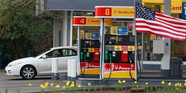 April 12: A gas station in Portland, Oregon. Gasoline jumped 5.6 percent last month and has risen nearly 28 percent in the past year.