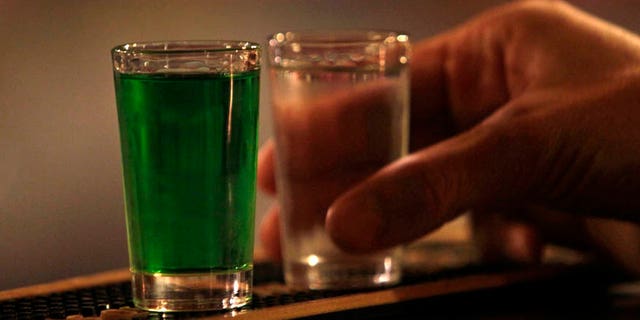 Shots of vodka.