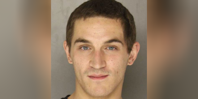 John Spencer, 23, has been accused of stealing his mother's car and backing over her and a man as he drove away.