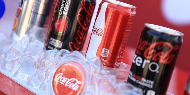 UNIVERSAL CITY, CA - JULY 27: A general view of the Coca Cola display at Variety's Power of Youth presented by Hasbro, Inc. and generationOn at Universal Studios Backlot on July 27, 2013 in Universal City, California. (Photo by Mike Windle/Getty Images for Variety)