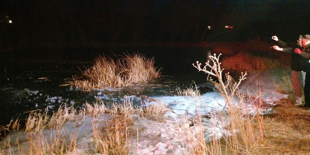 A sheriff's deputy in southern Utah punched through the frozen pond on Monday to rescue a drowning boy.