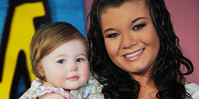 'Teen Mom' Star Amber Portwood and daughter Leah at the MTV reality series finale.
