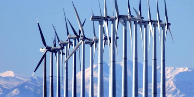A wind farm in Colorado is shown here. (AP Photo)