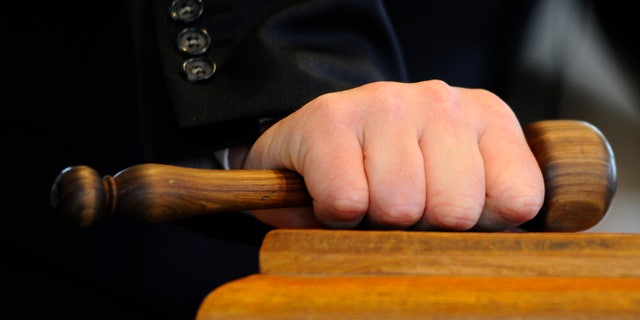 NEWMARKET, ENGLAND - OCTOBER 08: Auctioneers gavel at Tattersalls yearling sales on October 08, 2013 in Newmarket, England. (Photo by Alan Crowhurst/Getty Images)