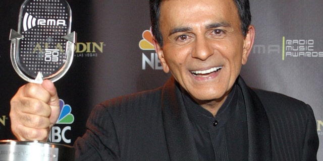 October 27, 2003.Casey Kasem poses for photographers after receiving the Radio Icon award during The 2003 Radio Music Awards in Las Vegas. Attorneys for Kasem's wife and one of his adult daughters told a Los Angeles judge on Friday, Dec. 20, 2013, that they have reached an agreement that will not require a court conservatorship.