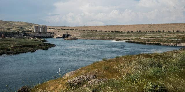 The Mosul Dam in April.