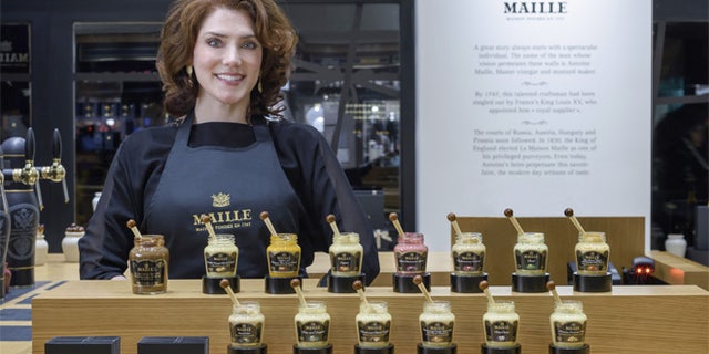 Pierette Huttner is Maille's mustard “sommelier” --which the company says is a first for the U.S.