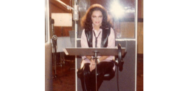 Connie Francis recording music in 1978 in London.