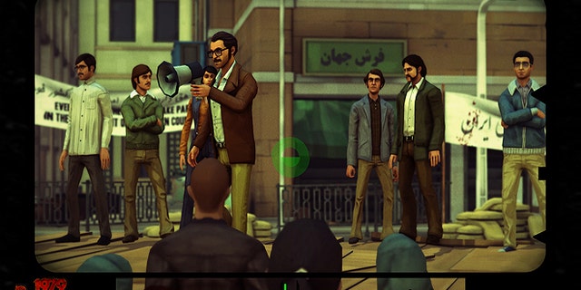 Players not only choose their own narrative through the game, they also complete actions like taking photgraphs of the protests.