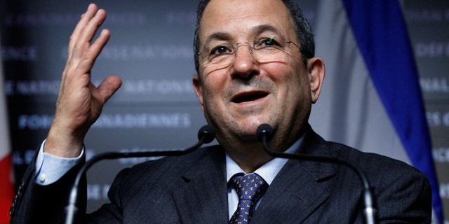 File photo - Israel's then Defence Minister Ehud Barak takes part in a news conference in Ottawa Nov. 16, 2011. (REUTERS/Blair Gable)