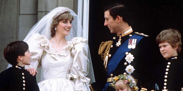 Prince Charles and Princess Diana on their wedding day.