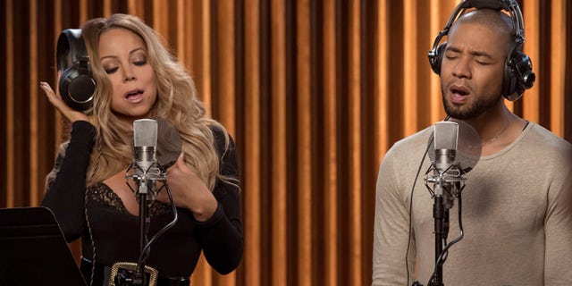 EMPIRE: Pictured L-R: Guest star Mariah Carey and Jussie Smollett in the "What Remains is Bestial" episode of EMPIRE airing Wednesday, Oct. 5 (9:00-10:00 PM ET/PT) on FOX. ©2016 Fox Broadcasting Co. CR: Chuck Hodes/FOX