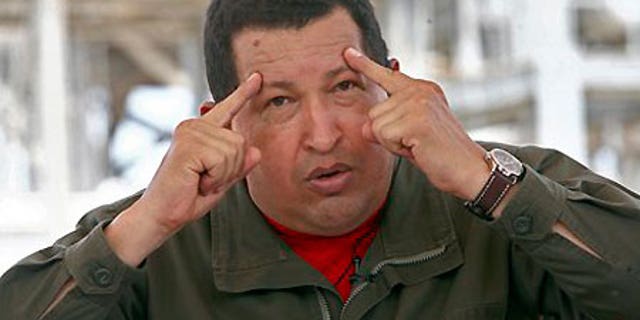 May 28: Venezuelan President Hugo Chavez gestures during his radio and television show 'Hello President' in Maracaibo, Venezuela.