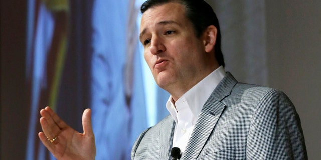 Republican Presidential candidate Sen. Ted Cruz, R-Texas, speaks during the Homeschool Iowa's Capitol Day, Thursday, April 9, 2015, in Des Moines, Iowa. (AP Photo/Charlie Neibergall)
