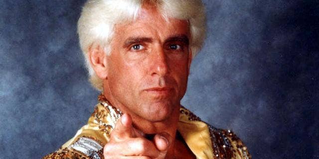 Ric "Nature Boy'' Flair is seen in this wrestling headshot photo.